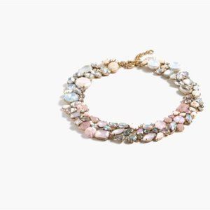 J Crew Women's Pink Ombré Crystal Statement Necklace
